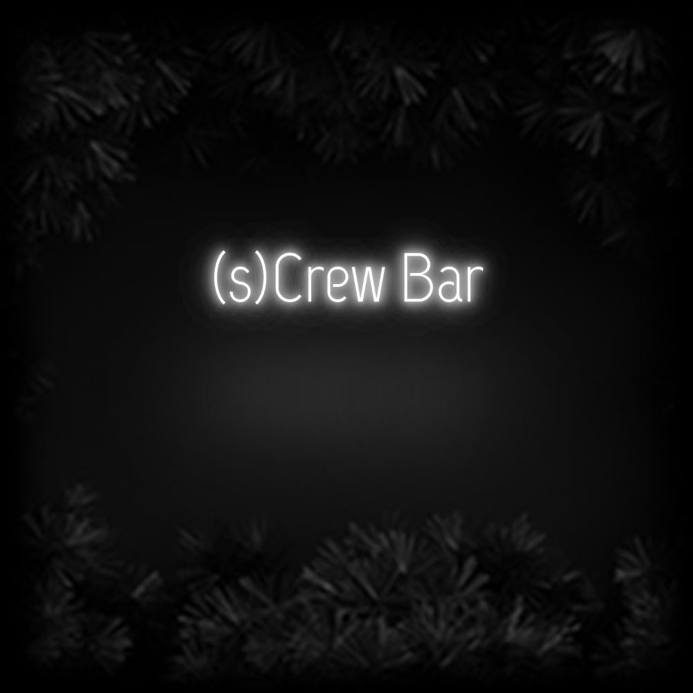 Konfiguriertes Neonschild: (s)Crew Bar - Official Neon - led neon schild schriftzug personalisiert