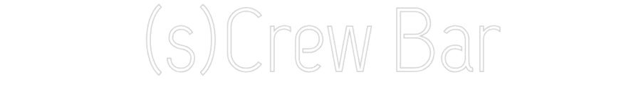 Konfiguriertes Neonschild: (s)Crew Bar - Official Neon - led neon schild schriftzug personalisiert