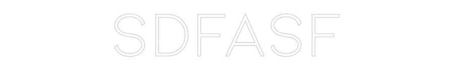 Konfiguriertes Neonschild: sdfasf - Official Neon - led neon schild schriftzug personalisiert