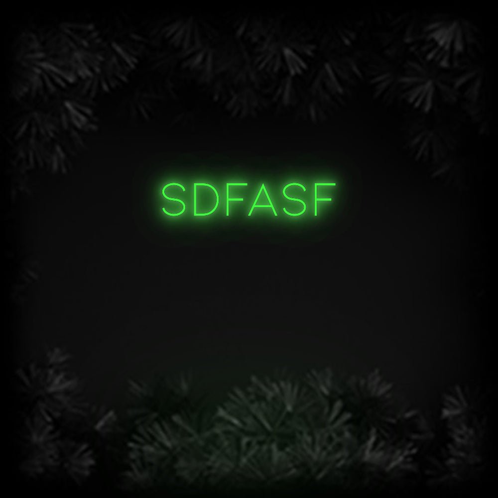 Konfiguriertes Neonschild: sdfasf - Official Neon - led neon schild schriftzug personalisiert