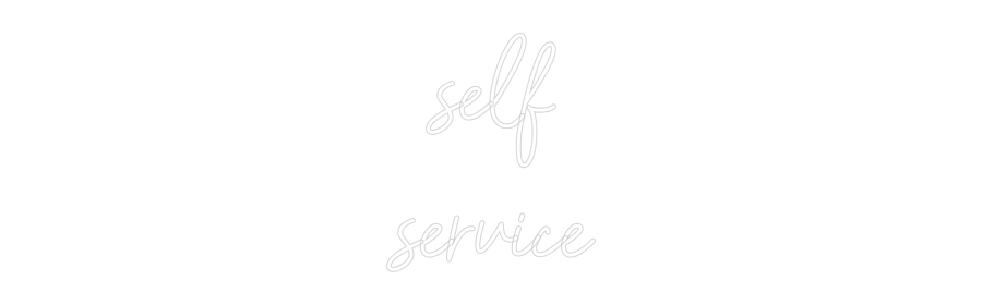 Konfiguriertes Neonschild: self service - Official Neon - led neon schild schriftzug personalisiert