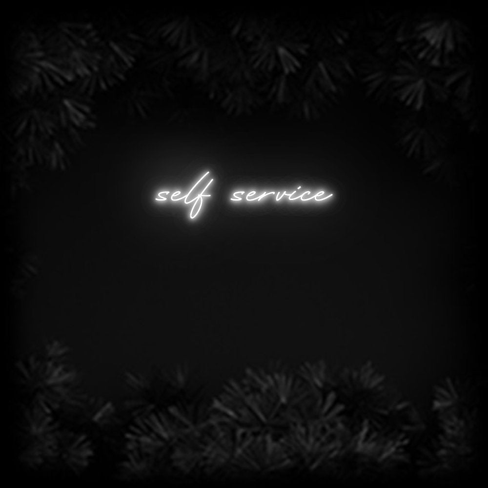Konfiguriertes Neonschild: self service - Official Neon - led neon schild schriftzug personalisiert