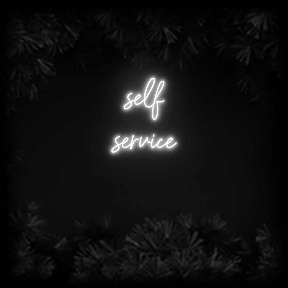 Konfiguriertes Neonschild: self service - Official Neon - led neon schild schriftzug personalisiert