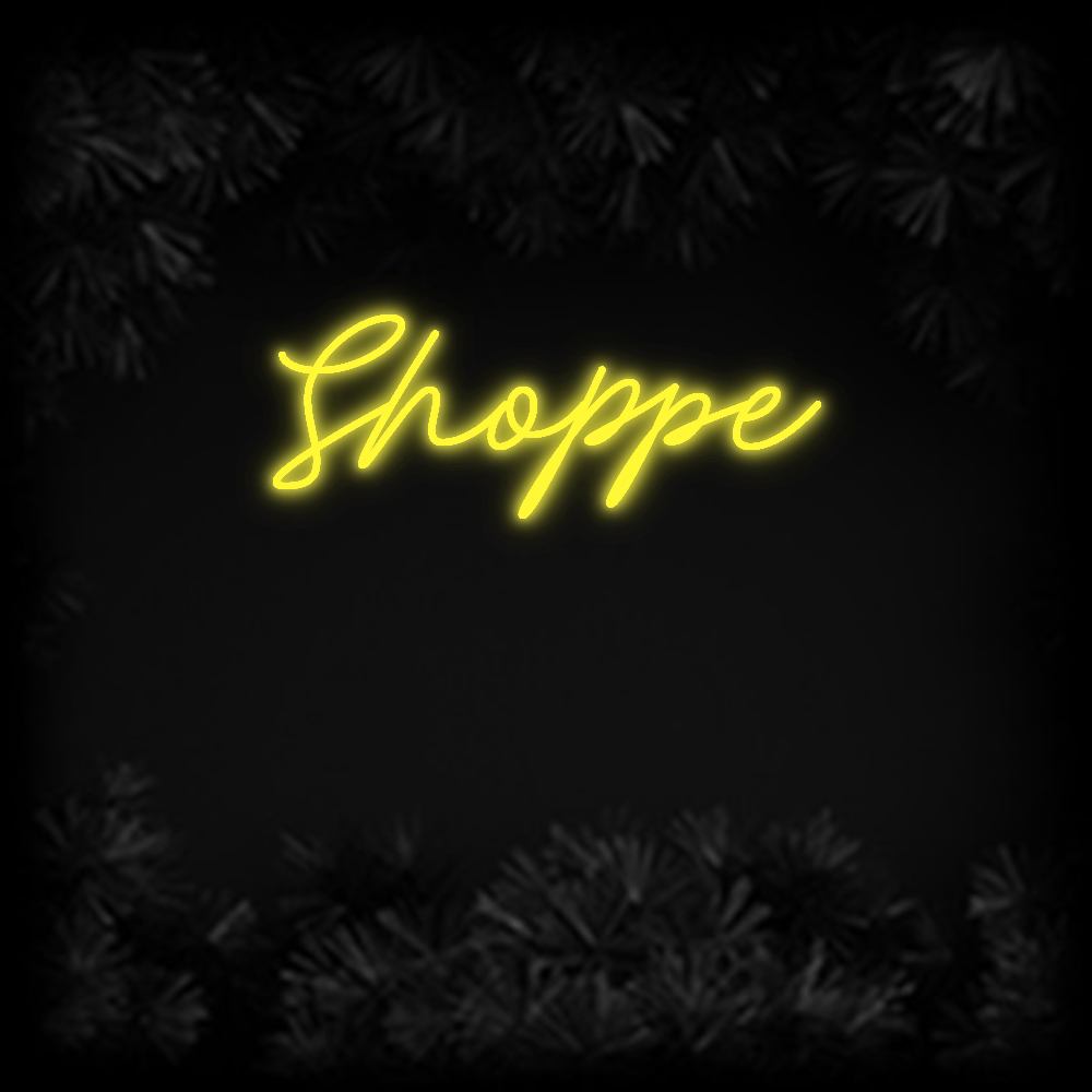 Konfiguriertes Neonschild: Shoppe - Official Neon - led neon schild schriftzug personalisiert