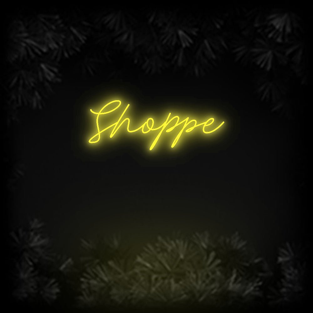 Konfiguriertes Neonschild: Shoppe - Official Neon - led neon schild schriftzug personalisiert
