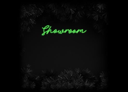 Konfiguriertes Neonschild: Showroom - Official Neon - led neon schild schriftzug personalisiert