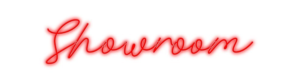 Konfiguriertes Neonschild: Showroom - Official Neon - led neon schild schriftzug personalisiert