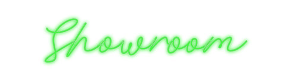 Konfiguriertes Neonschild: Showroom - Official Neon - led neon schild schriftzug personalisiert