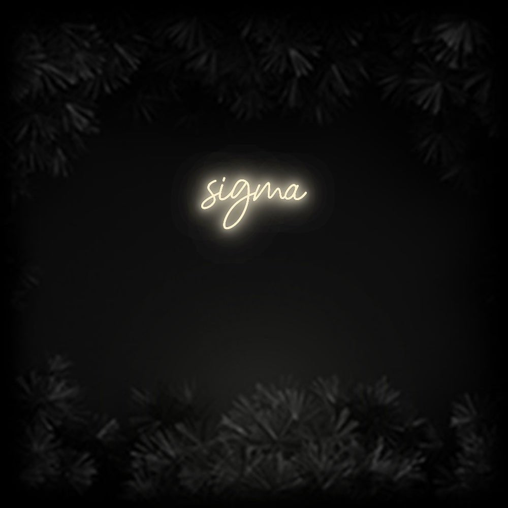 Konfiguriertes Neonschild: sigma - Official Neon - led neon schild schriftzug personalisiert
