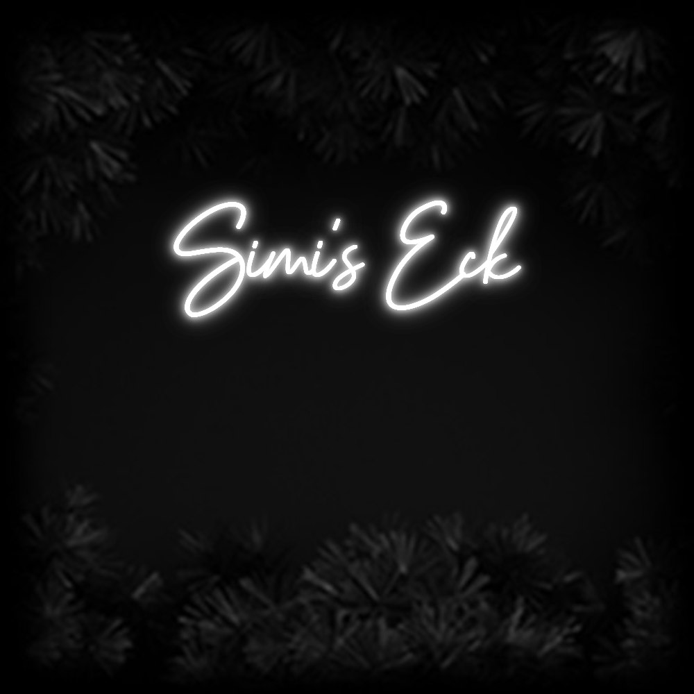 Konfiguriertes Neonschild: Simi's Eck - Official Neon - led neon schild schriftzug personalisiert