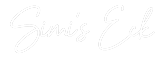 Konfiguriertes Neonschild: Simi's Eck - Official Neon - led neon schild schriftzug personalisiert