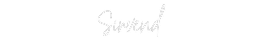 Konfiguriertes Neonschild: Sirvend - Official Neon - led neon schild schriftzug personalisiert