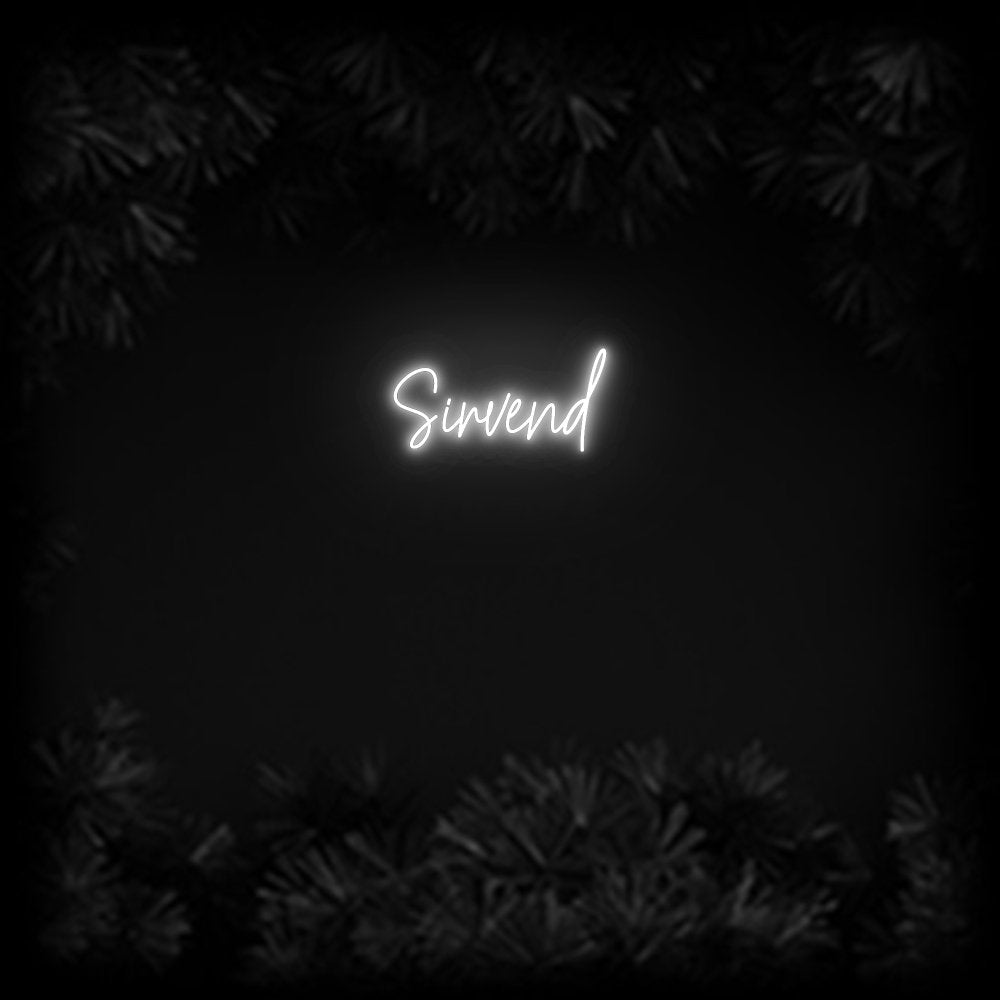 Konfiguriertes Neonschild: Sirvend - Official Neon - led neon schild schriftzug personalisiert