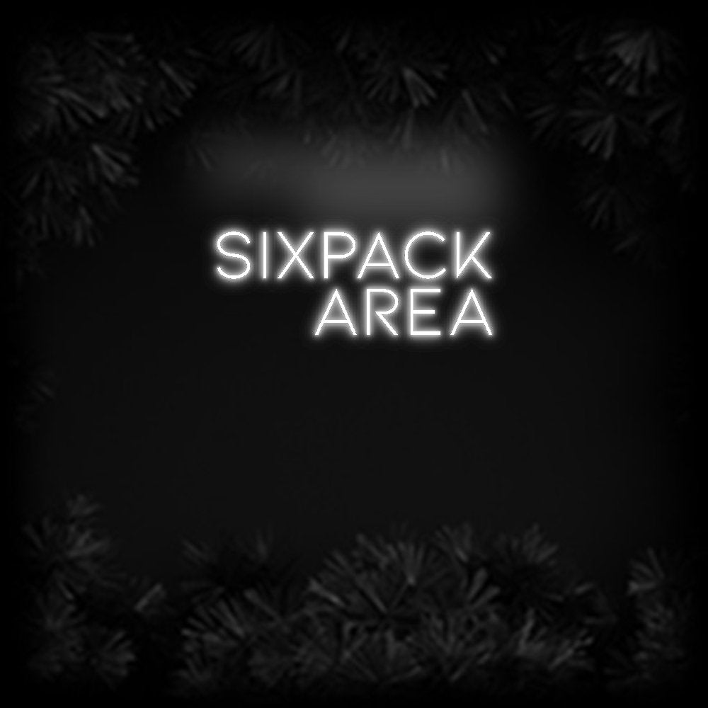 Konfiguriertes Neonschild: sixpack area - Official Neon - led neon schild schriftzug personalisiert