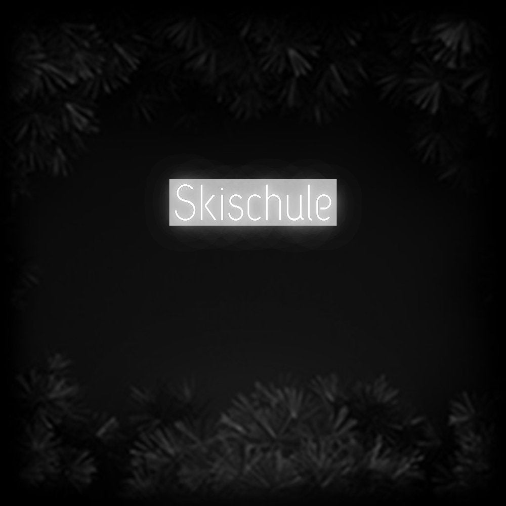 Konfiguriertes Neonschild: Skischule - Official Neon - led neon schild schriftzug personalisiert