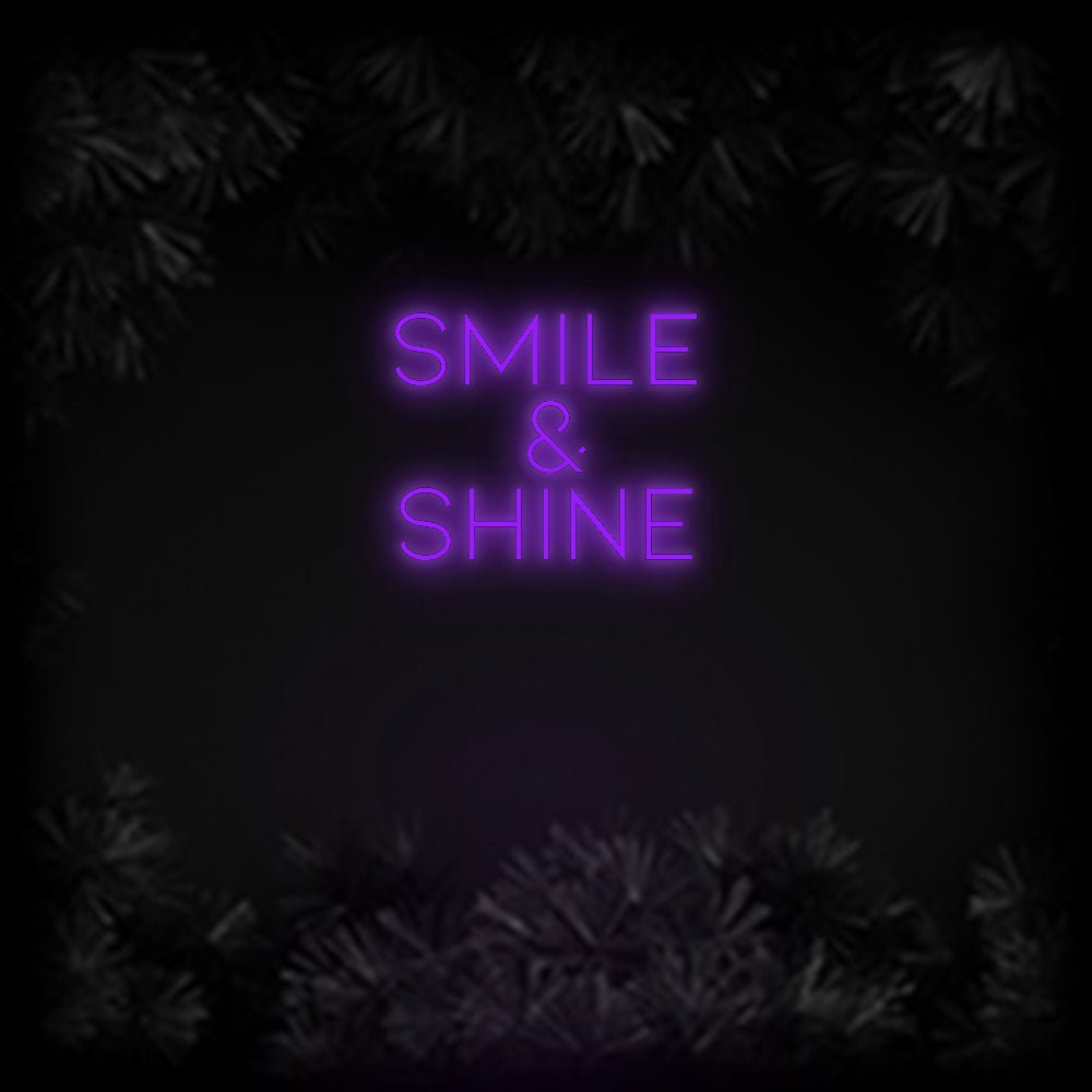 Konfiguriertes Neonschild: Smile & S... - Official Neon - led neon schild schriftzug personalisiert