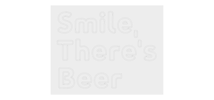 Konfiguriertes Neonschild: Smile, There... - Official Neon - led neon schild schriftzug personalisiert