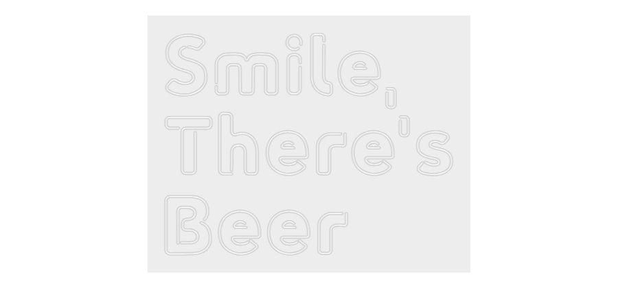Konfiguriertes Neonschild: Smile, There... - Official Neon - led neon schild schriftzug personalisiert