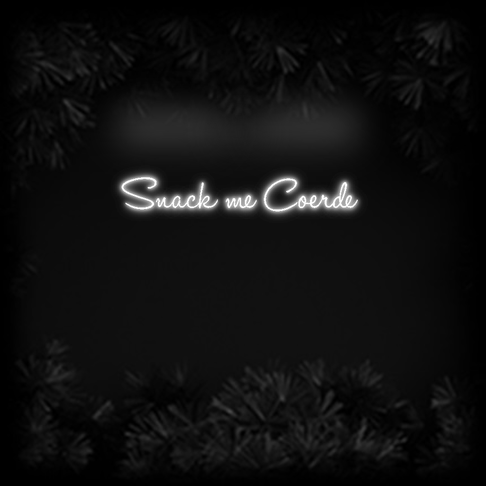 Konfiguriertes Neonschild: Snack me Coer... - Official Neon - led neon schild schriftzug personalisiert