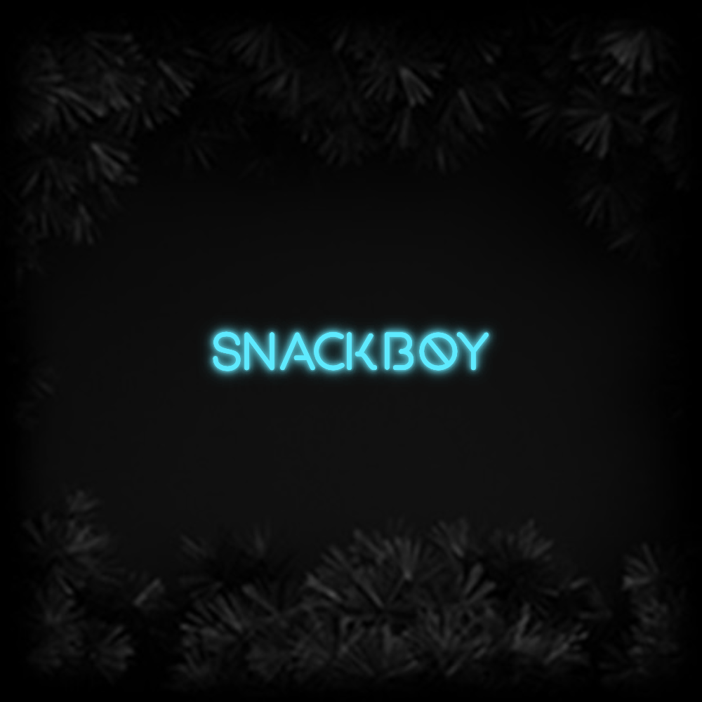 Konfiguriertes Neonschild: SNACKBOY - Official Neon - led neon schild schriftzug personalisiert
