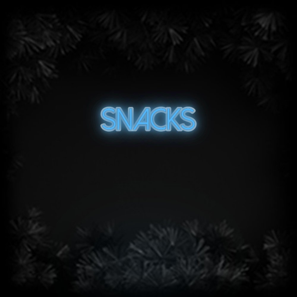 Konfiguriertes Neonschild: Snacks - Official Neon - led neon schild schriftzug personalisiert