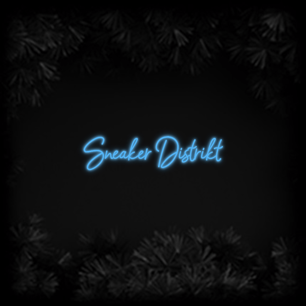 Konfiguriertes Neonschild: Sneaker Distr... - Official Neon - led neon schild schriftzug personalisiert