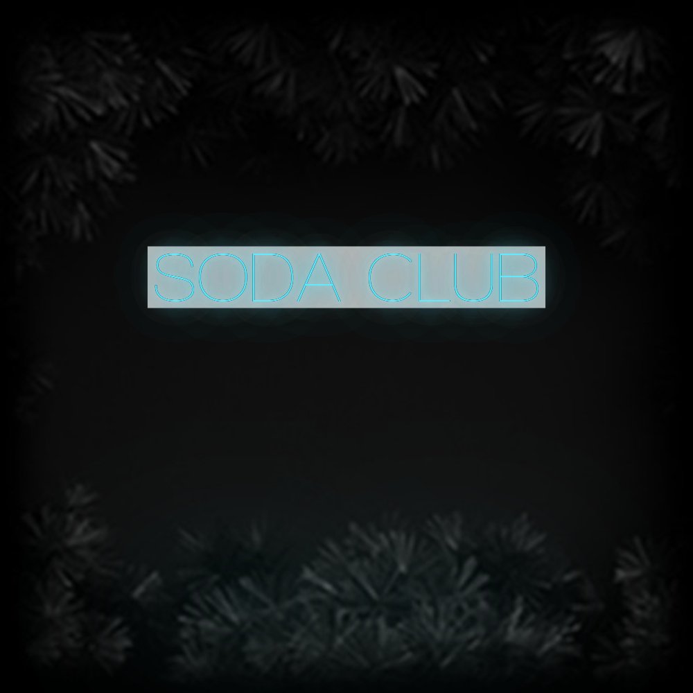 Konfiguriertes Neonschild: SODA CLUB - Official Neon - led neon schild schriftzug personalisiert