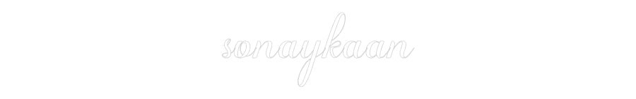 Konfiguriertes Neonschild: sonaykaan - Official Neon - led neon schild schriftzug personalisiert