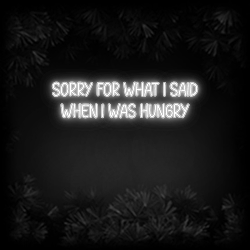 Konfiguriertes Neonschild: Sorry for wha... - Official Neon - led neon schild schriftzug personalisiert