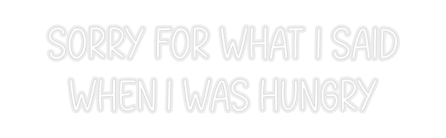 Konfiguriertes Neonschild: Sorry for wha... - Official Neon - led neon schild schriftzug personalisiert