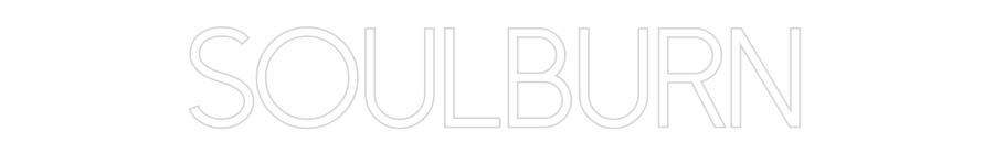 Konfiguriertes Neonschild: SOULBURN - Official Neon - led neon schild schriftzug personalisiert