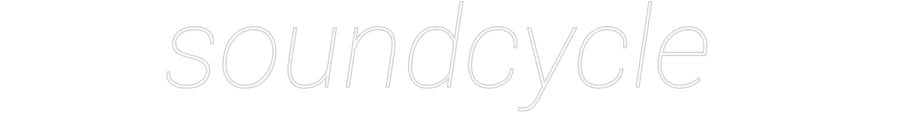 Konfiguriertes Neonschild: soundcycle - Official Neon - led neon schild schriftzug personalisiert