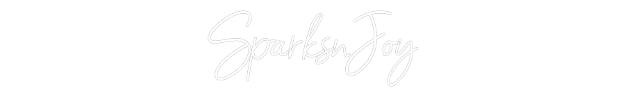Konfiguriertes Neonschild: SparksnJoy - Official Neon - led neon schild schriftzug personalisiert