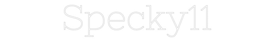 Konfiguriertes Neonschild: Specky11 - Official Neon - led neon schild schriftzug personalisiert