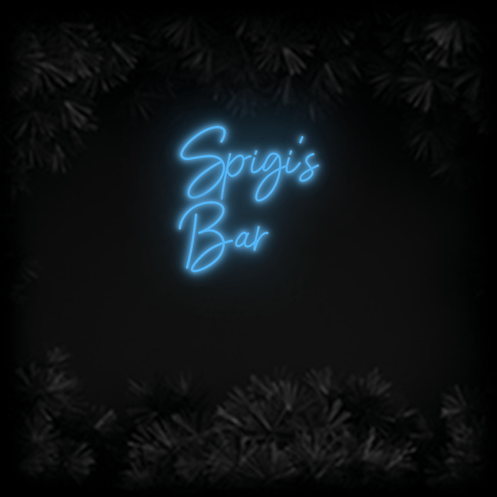 Konfiguriertes Neonschild: Spigi‘s Bar - Official Neon - led neon schild schriftzug personalisiert