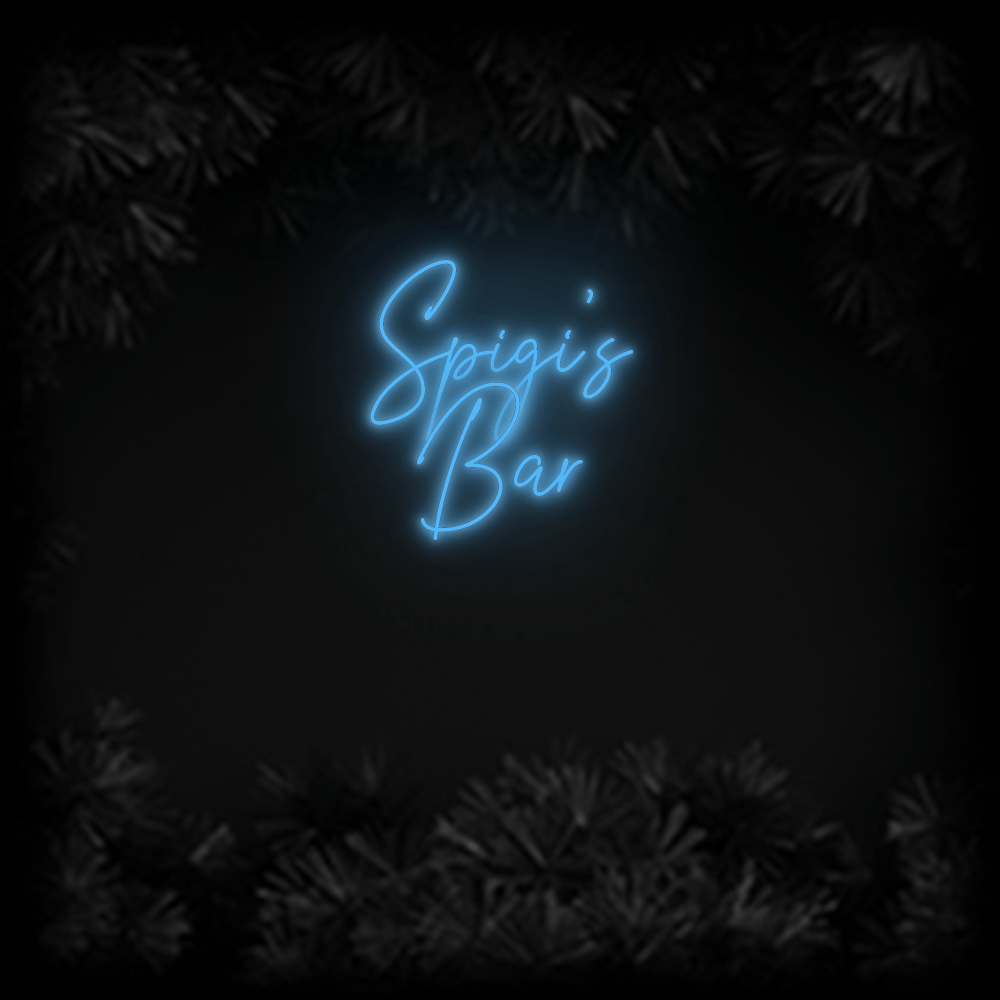 Konfiguriertes Neonschild: Spigi’s Bar - Official Neon - led neon schild schriftzug personalisiert