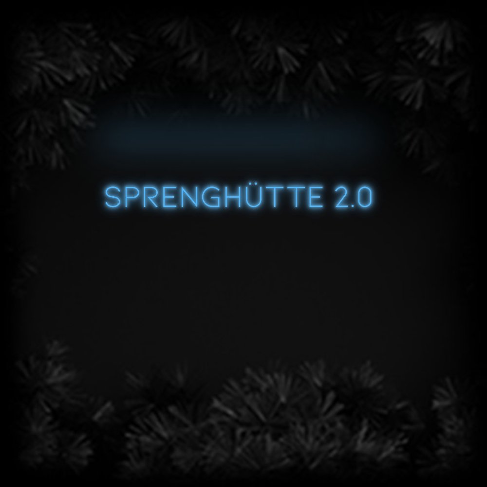 Konfiguriertes Neonschild: SPRENGHÜTTE 2... - Official Neon - led neon schild schriftzug personalisiert