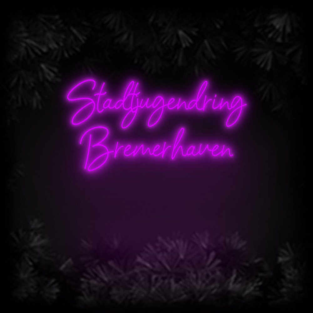 Konfiguriertes Neonschild: Stadtjugendri... - Official Neon - led neon schild schriftzug personalisiert