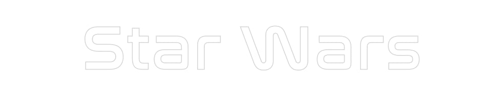 Konfiguriertes Neonschild: Star Wars - Official Neon - led neon schild schriftzug personalisiert