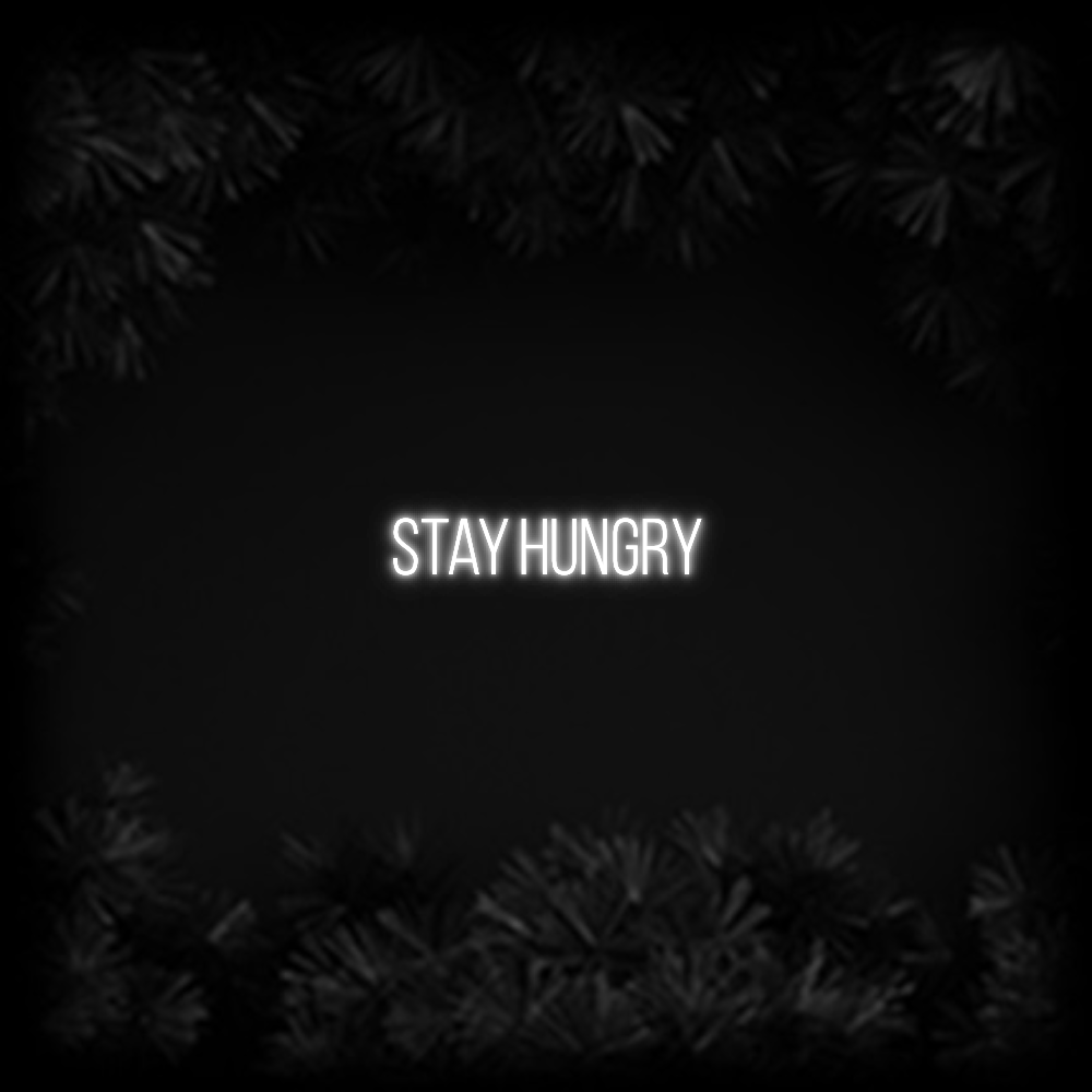 Konfiguriertes Neonschild: Stay hungry - Official Neon - led neon schild schriftzug personalisiert