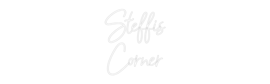 Konfiguriertes Neonschild: Steffis Corner - Official Neon - led neon schild schriftzug personalisiert