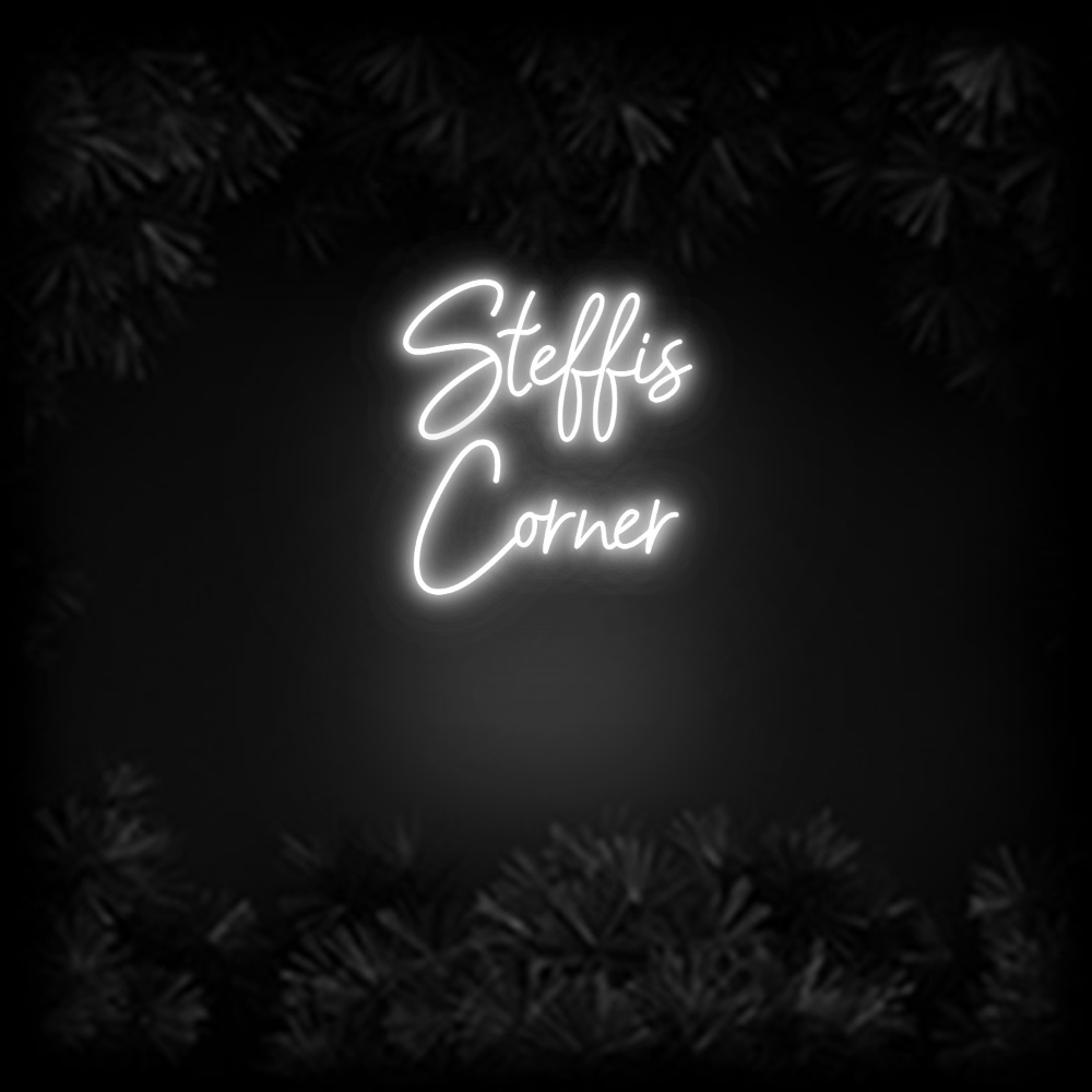 Konfiguriertes Neonschild: Steffis Corner - Official Neon - led neon schild schriftzug personalisiert