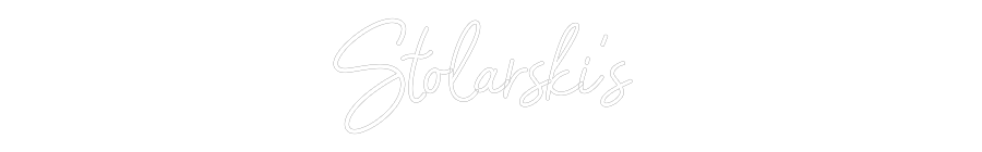 Konfiguriertes Neonschild: Stolarski’s - Official Neon - led neon schild schriftzug personalisiert