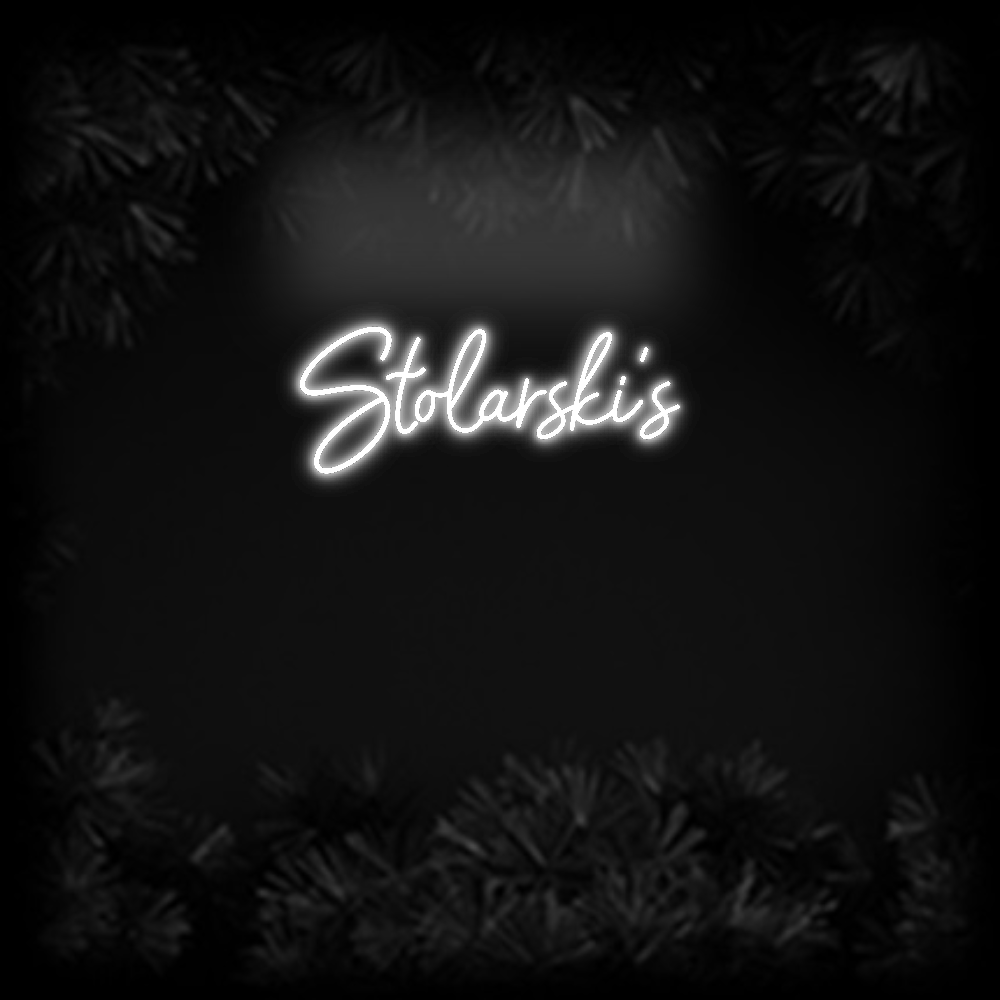 Konfiguriertes Neonschild: Stolarski’s - Official Neon - led neon schild schriftzug personalisiert