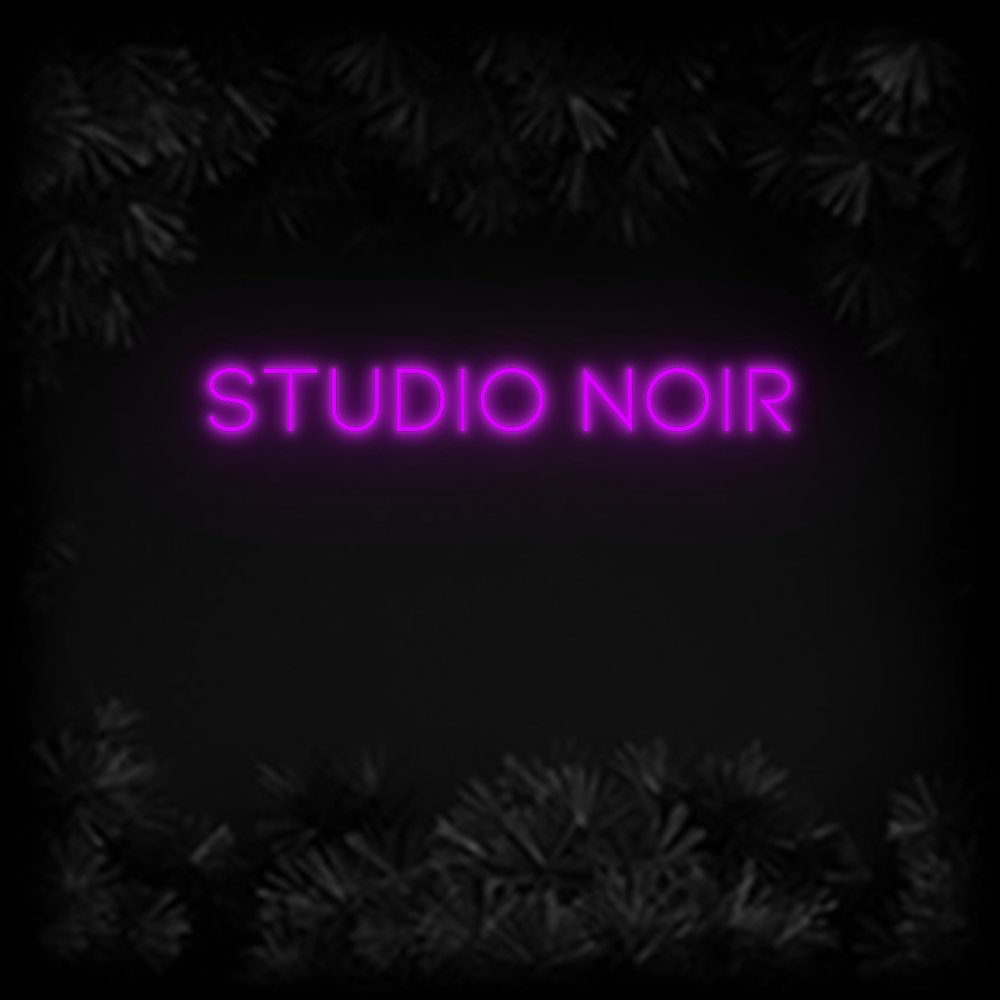 Konfiguriertes Neonschild: Studio noir - Official Neon - led neon schild schriftzug personalisiert