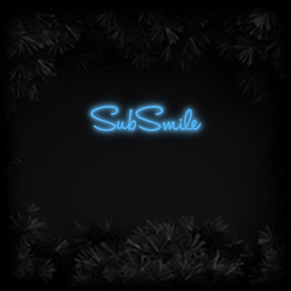 Konfiguriertes Neonschild: SubSmile - Official Neon - led neon schild schriftzug personalisiert