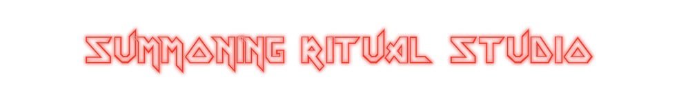 Konfiguriertes Neonschild: Summoning Rit... - Official Neon - led neon schild schriftzug personalisiert