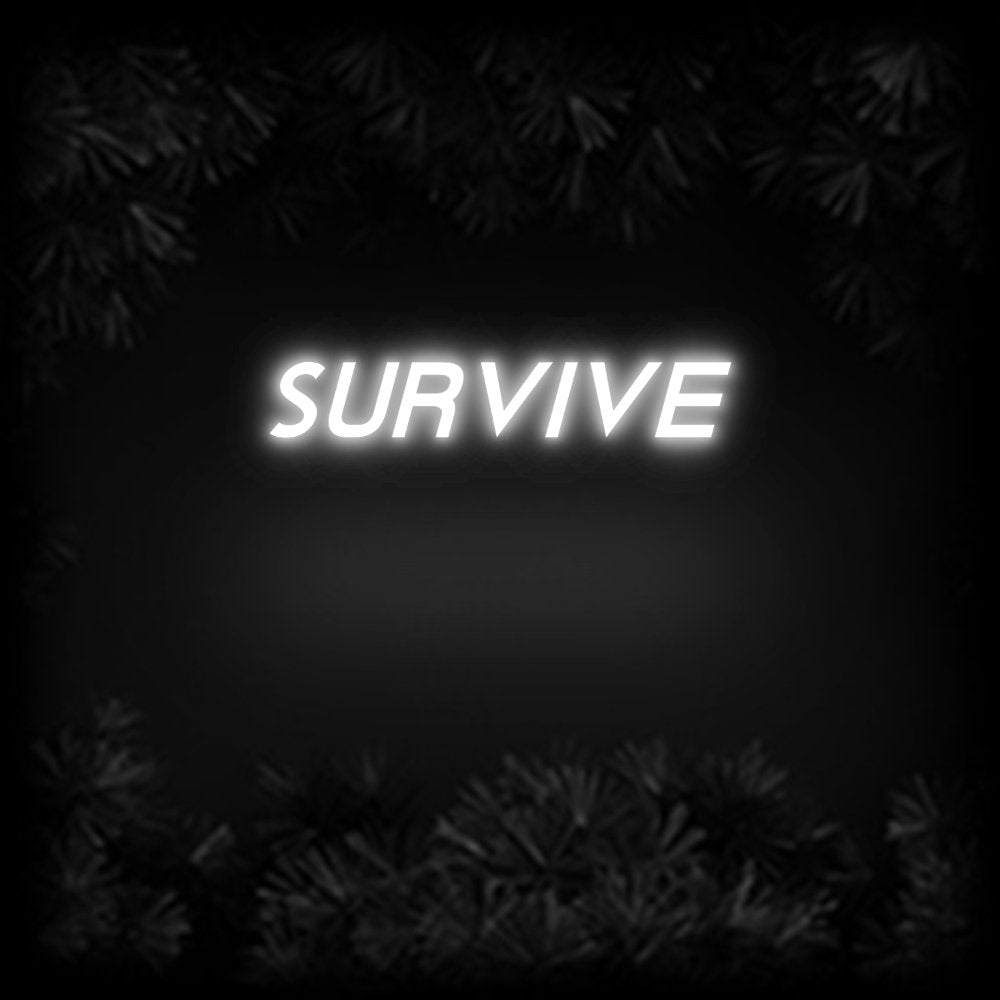 Konfiguriertes Neonschild: SURVIVE - Official Neon - led neon schild schriftzug personalisiert