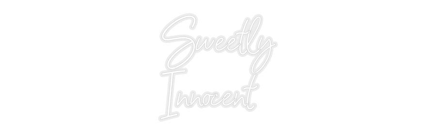 Konfiguriertes Neonschild: Sweetly Inno... - Official Neon - led neon schild schriftzug personalisiert