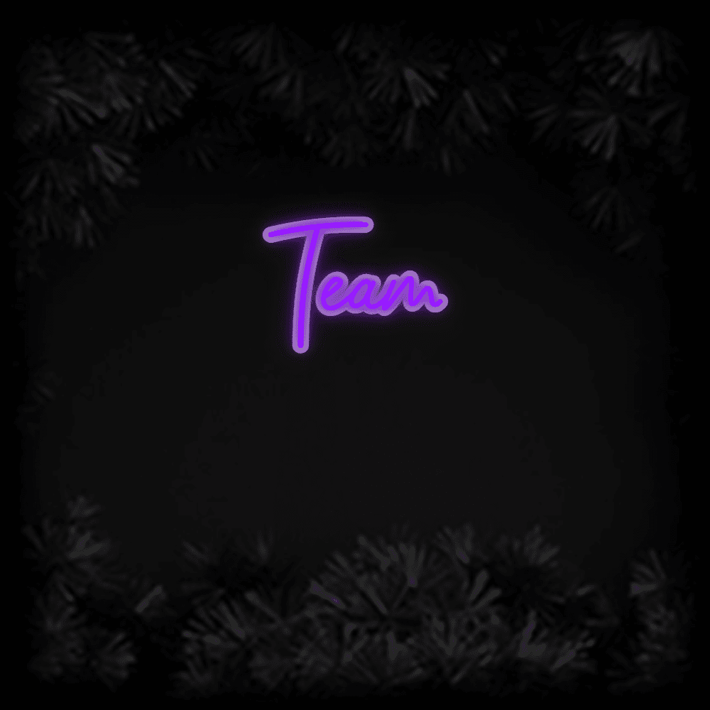 Konfiguriertes Neonschild: Team - Official Neon - led neon schild schriftzug personalisiert